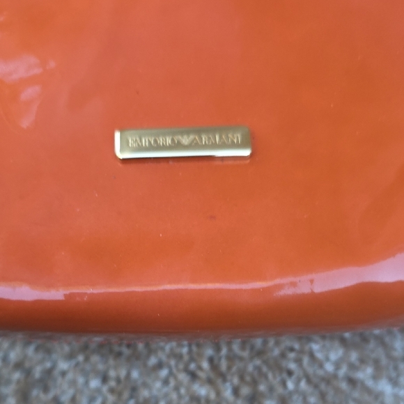 Emporio Armani Orange and Gold Clutch - Picture 5 of 12